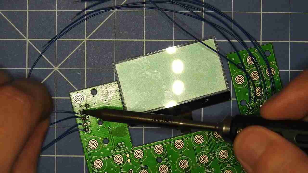 Soldering wires to all pads